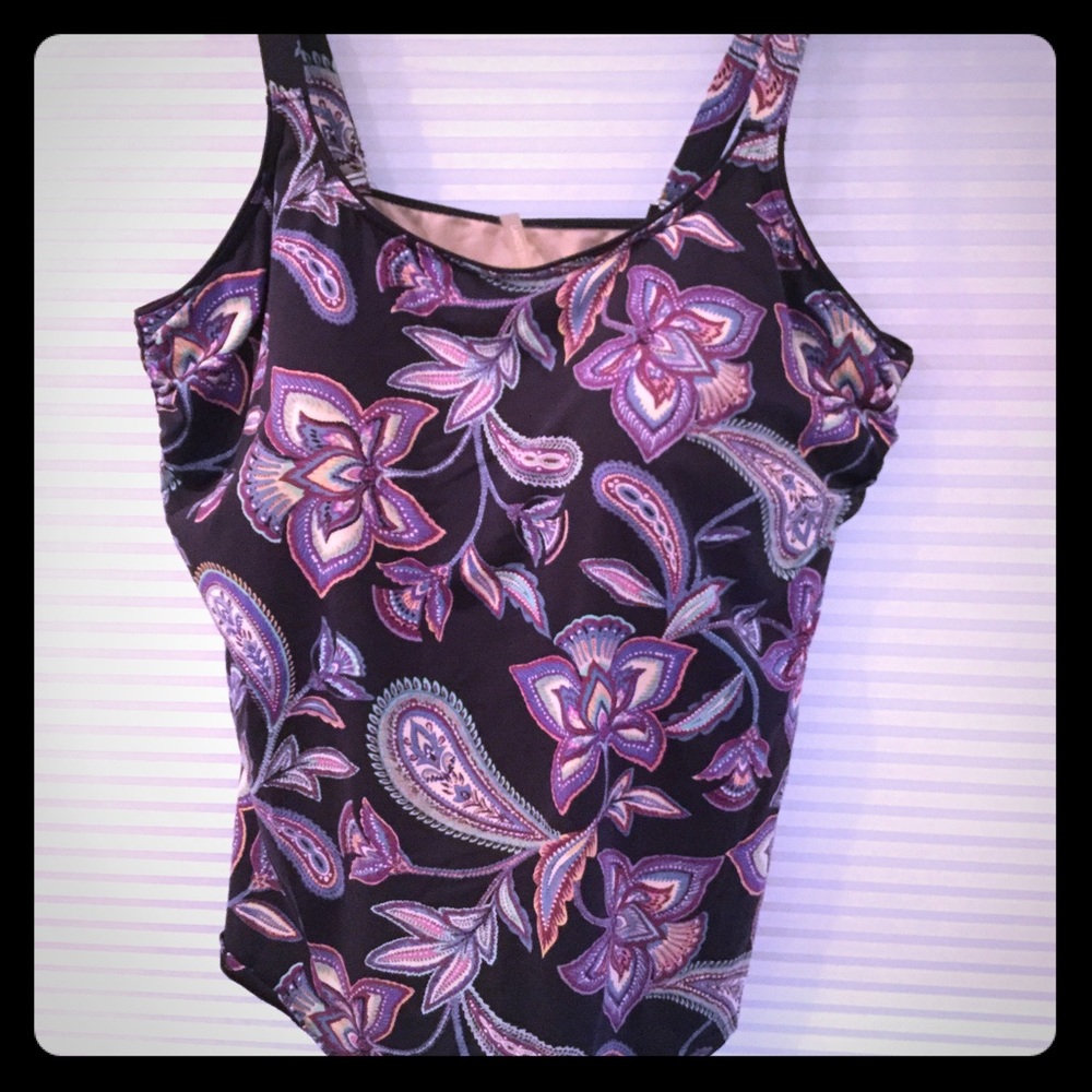 Lands End Tankini Swim Top size 18DD